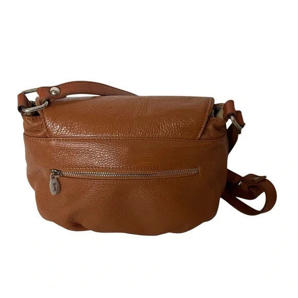 Valentina brown leather crossbody bag (B83) - Picture 2 of 11